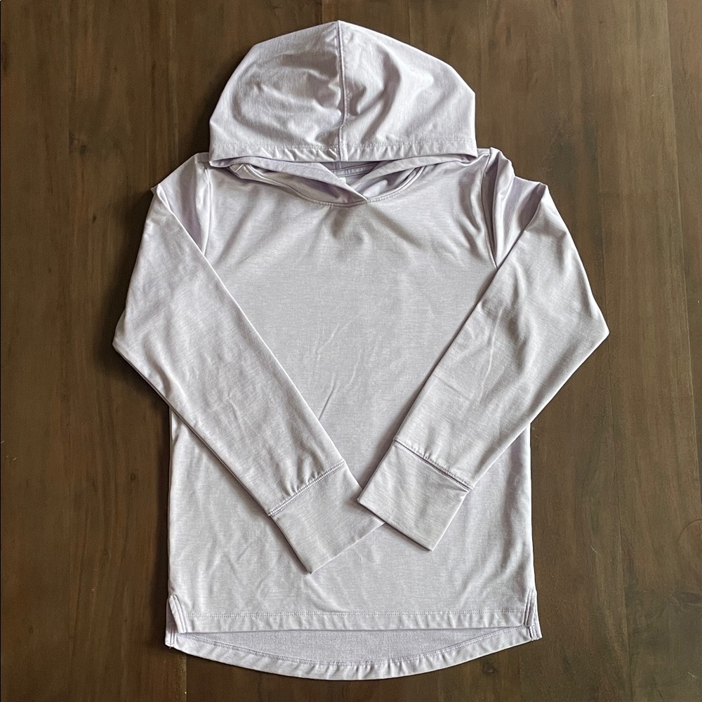 Zella girls light  Purple Hooded Long Sleeve athletic hoodie size M (8/10)